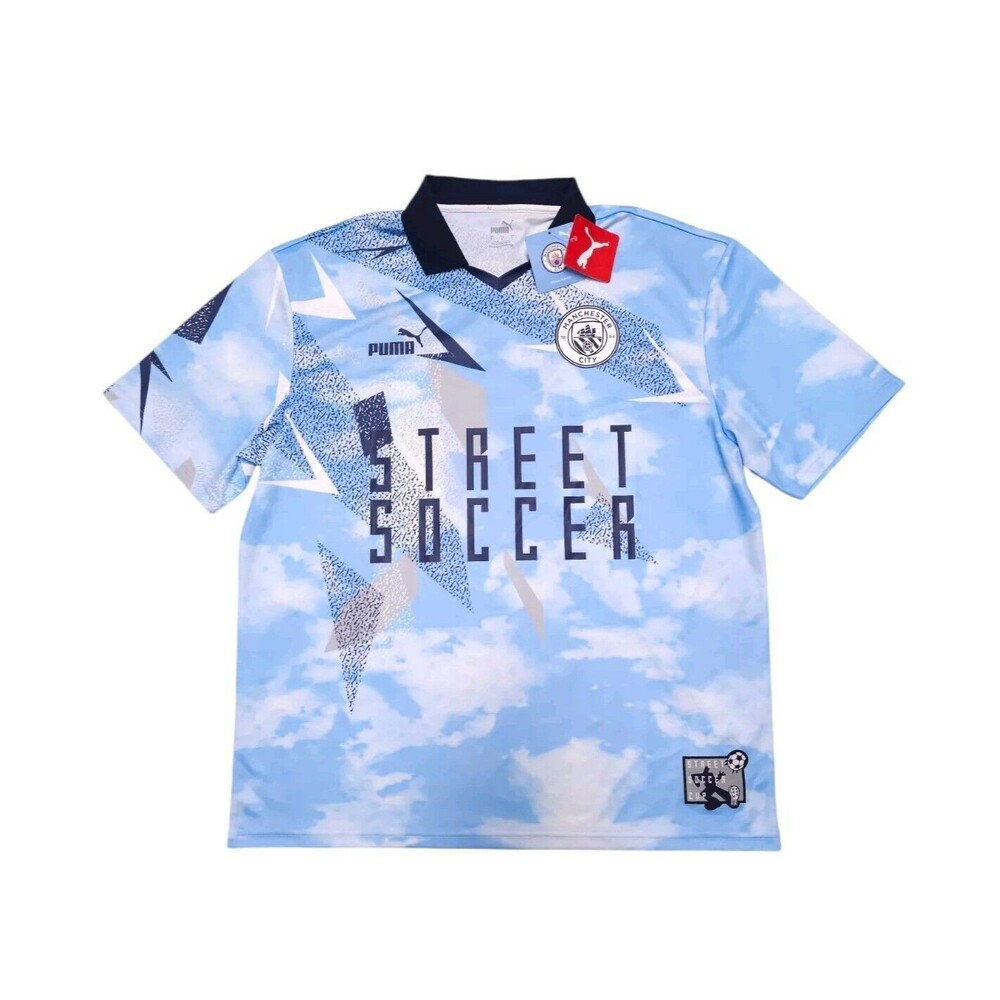 Puma Manchester City Street Soccer Men's Size Large Soccer Jersey 758801 01